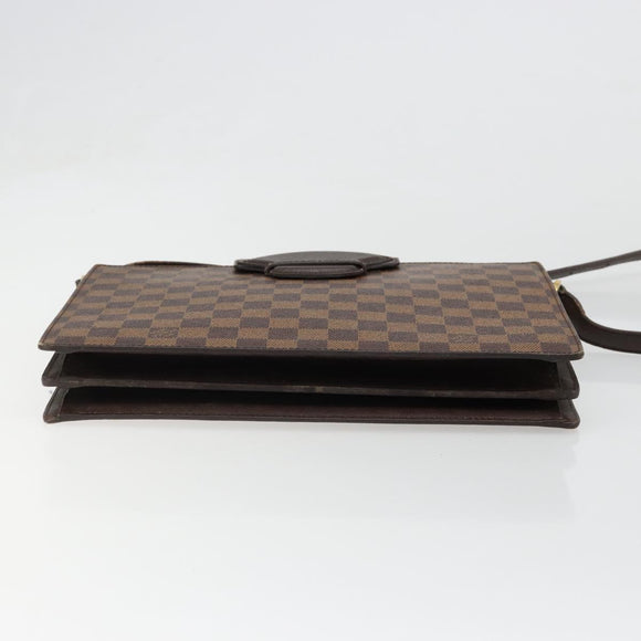 LOUIS VUITTON Damier Ebene Kurcell Shoulder Bag LV Auth 185530A