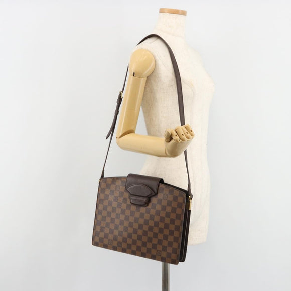 LOUIS VUITTON Damier Ebene Kurcell Shoulder Bag LV Auth 185530A