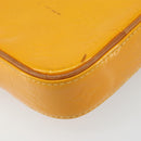 LOUIS VUITTON Monogram Vernis Christie PM Shoulder Bag Jaune M91110 Auth 185531-9