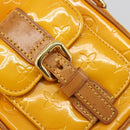 LOUIS VUITTON Monogram Vernis Christie PM Shoulder Bag Jaune M91110 Auth 185531-17