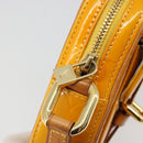 LOUIS VUITTON Monogram Vernis Christie PM Shoulder Bag Jaune M91110 Auth 185531-18