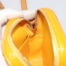LOUIS VUITTON Monogram Vernis Christie PM Shoulder Bag Jaune M91110 Auth 185531-20