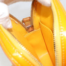 LOUIS VUITTON Monogram Vernis Christie PM Shoulder Bag Jaune M91110 Auth 185531-21