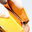 LOUIS VUITTON Monogram Vernis Christie PM Shoulder Bag Jaune M91110 Auth 185531-23