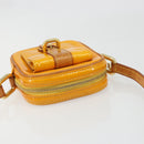 LOUIS VUITTON Monogram Vernis Christie PM Shoulder Bag Jaune M91110 Auth 185531-6