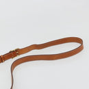 CELINE Macadam Canvas Shoulder Bag PVC Leather Brown Gold Auth 185532-14