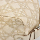 Christian Dior Panarea Hand Bag Canvas Ivory Silver Auth 185536A-10