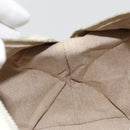 Christian Dior Panarea Hand Bag Canvas Ivory Silver Auth 185536A-18