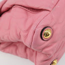 Miu Miu Hand Bag Leather Pink Gold Auth 185537-15