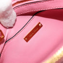 Miu Miu Hand Bag Leather Pink Gold Auth 185537-22