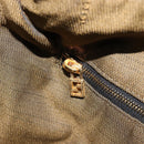 FENDI Zucca Canvas Vanity Hand Bag Black Brown Auth 185538-21