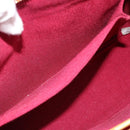 CHANEL Matelasse Chain Shoulder Bag Cotton Jersey Wine Red Gold CC Auth 185539-24