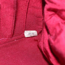 CHANEL Matelasse Chain Shoulder Bag Cotton Jersey Wine Red Gold CC Auth 185539-12