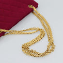CHANEL Matelasse Chain Shoulder Bag Cotton Jersey Wine Red Gold CC Auth 185539-7
