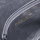 CHANEL Matelasse Chain Hand Bag Suede Purple Gold CC Auth 185540A-19