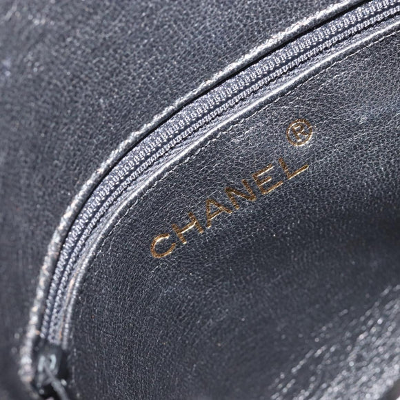 CHANEL Matelasse Chain Hand Bag Suede Purple Gold CC Auth 185540A