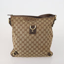 GUCCI GG Canvas Shoulder Bag 2 Set Beige Navy Auth 185541-2