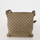 GUCCI GG Canvas Shoulder Bag 2 Set Beige Navy Auth 185541-3