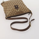 GUCCI GG Canvas Shoulder Bag 2 Set Beige Navy Auth 185541-5