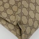 GUCCI GG Supreme Web Sherry Line Tote Bag PVC Beige Gold 39 02 091 Auth 185543-11