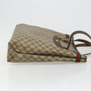 GUCCI GG Supreme Web Sherry Line Tote Bag PVC Beige Gold 39 02 091 Auth 185543-4