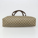GUCCI GG Supreme Web Sherry Line Tote Bag PVC Beige Gold 39 02 091 Auth 185543-9