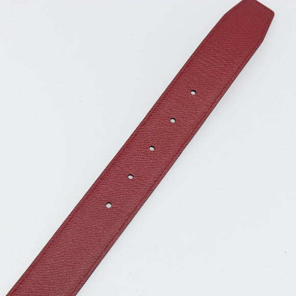 Salvatore Ferragamo Gancini Riem Leer 96cm Rood Goud Aut. 185545A