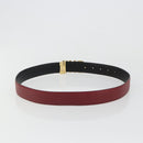 Salvatore Ferragamo Gancini Riem Leer 96cm Rood Goud Aut. 185545A-2