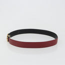 Salvatore Ferragamo Gancini Riem Leer 96cm Rood Goud Aut. 185545A-5