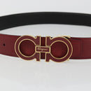 Salvatore Ferragamo Gancini Riem Leer 96cm Rood Goud Aut. 185545A-6