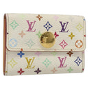 LOUIS VUITTON Multicolor Porte Monnaie Cozy Coin Purse White M60006 Auth 185546-1