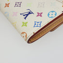 LOUIS VUITTON Multicolor Porte Monnaie Cozy Coin Purse White M60006 Auth 185546-15