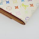 LOUIS VUITTON Multicolor Porte Monnaie Cozy Coin Purse White M60006 Auth 185546-16