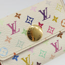 LOUIS VUITTON Multicolor Porte Monnaie Cozy Coin Purse White M60006 Auth 185546-17