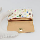LOUIS VUITTON Multicolor Porte Monnaie Cozy Coin Purse White M60006 Auth 185546-8