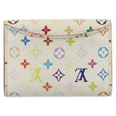 LOUIS VUITTON Multicolor Porte Monnaie Cozy Coin Purse White M60006 Auth 185546-2