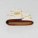 LOUIS VUITTON Multicolor Porte Monnaie Cozy Coin Purse White M60006 Auth 185546-3