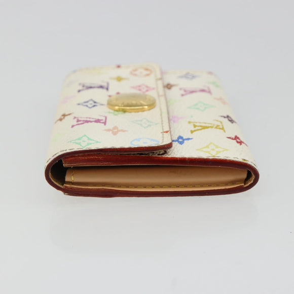 LOUIS VUITTON Multicolor Porte Monnaie Cozy Coin Purse White M60006 Auth 185546