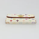 LOUIS VUITTON Multicolor Porte Monnaie Cozy Coin Purse White M60006 Auth 185546-6