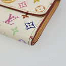 LOUIS VUITTON Multicolor Porte Monnaie Cozy Coin Purse White M60006 Auth 185546-7