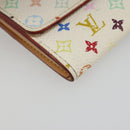 LOUIS VUITTON Multicolor Porte Monnaie Cozy Coin Purse White M60006 Auth 185546-14