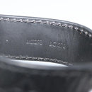 LOUIS VUITTON Monogram Shadow Key Holder Dragonne Black M01298 LV Auth 185547-12