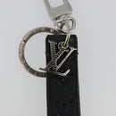 LOUIS VUITTON Monogram Shadow Key Holder Dragonne Black M01298 LV Auth 185547-4