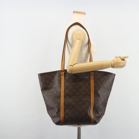 LOUIS VUITTON Monogram Sac Shopping Tote Bag M51108 LV Auth 185549