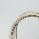 Christian Dior Hand Bag Leather White Silver Auth 185555-10