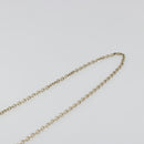 Christian Dior Cannage Phone Pouch Chain Bag Patent Light Blue Gold Auth 185556-10
