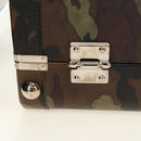 PRADA Trunk Saffiano leather Camouflage Auth 185558V-20