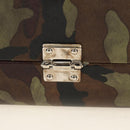 PRADA Trunk Saffiano leather Camouflage Auth 185558V-21
