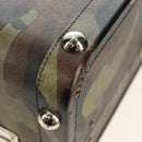 PRADA Trunk Saffiano leather Camouflage Auth 185558V-24