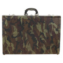 PRADA Trunk Saffiano leather Camouflage Auth 185558V-2
